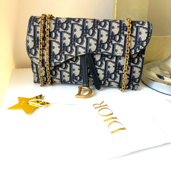 Dior Handbags - 💓🤩 authentic💯 Dior long saddle wallet with chain